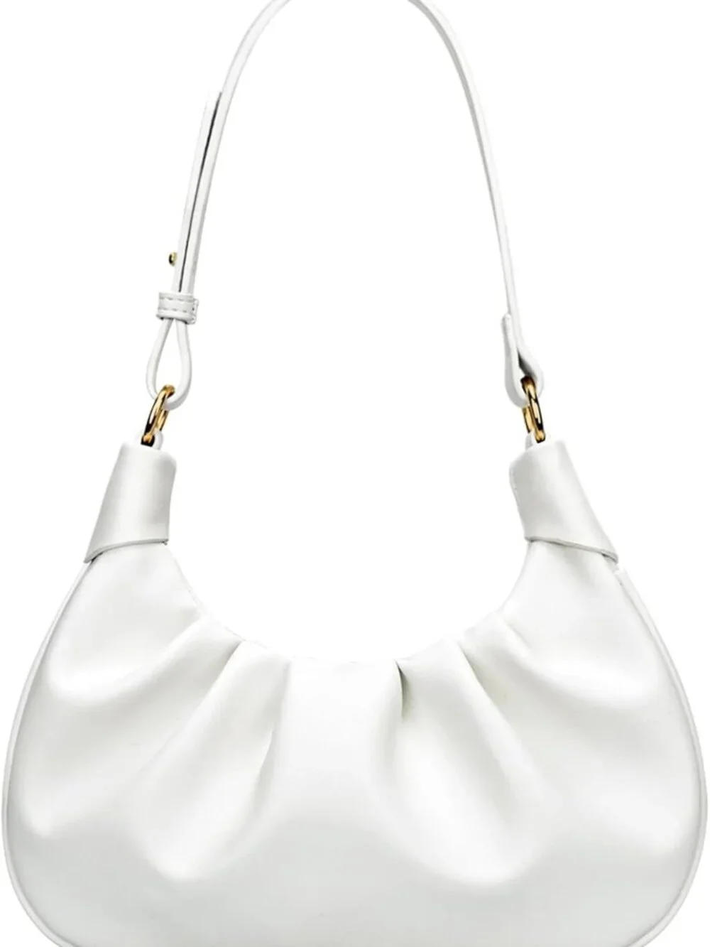 Stylish Mini Hobo Bag - Ruched Underarm Purse for Women, Chic Crescent Handbag